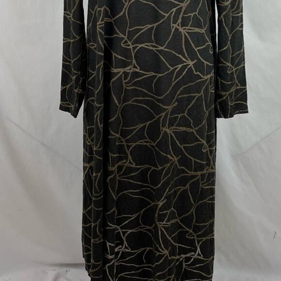 Chalet Brown Tan Faux Wrap Long Tunic Top Size S - Picture 7 of 11